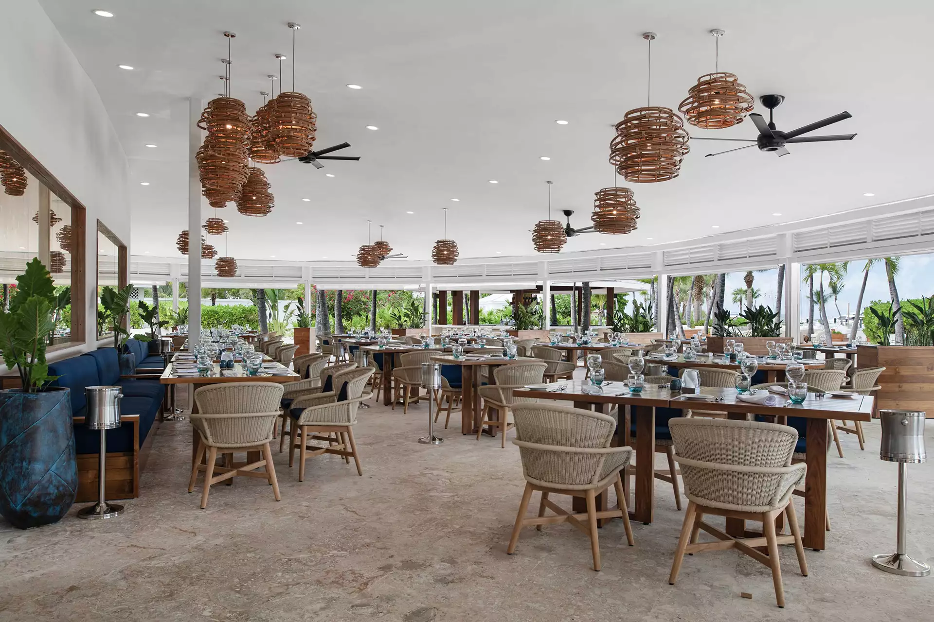 Fire & Ice Dining Area at Blue Haven